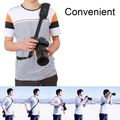PULUZ Quick Release Anti-Slip Soft Pad Nylon Single Shoulder Camera Strap with Metal Hook for SLR / DSLR Cameras
