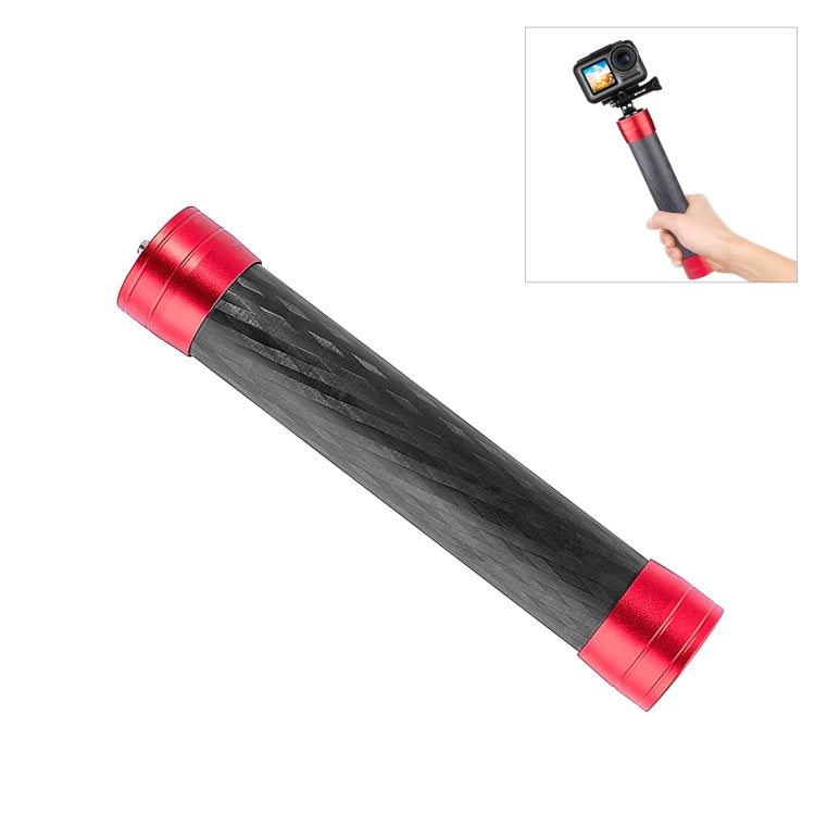 PULUZ 21cm Carbon Fiber Extension Monopod Stick for DJI / MOZA / Feiyu V2 / Zhiyun G5 Gimbal