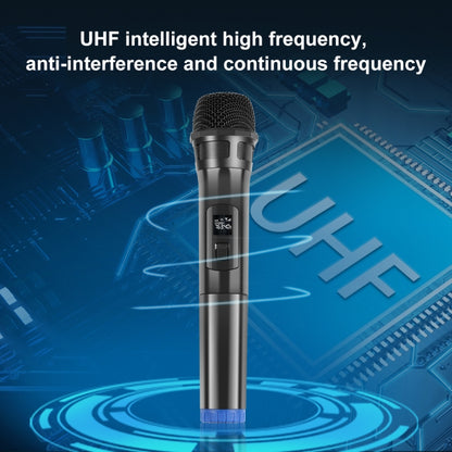 PULUZ 1 To 2 UHF Wireless Dynamic Microphones with LED Display, 3.5mm Transmitter