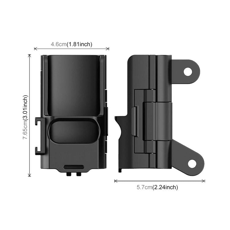 For DJI OSMO Pocket 3 PULUZ Plastic Protection Frame Expansion Cold Shoe Adapter Bracket