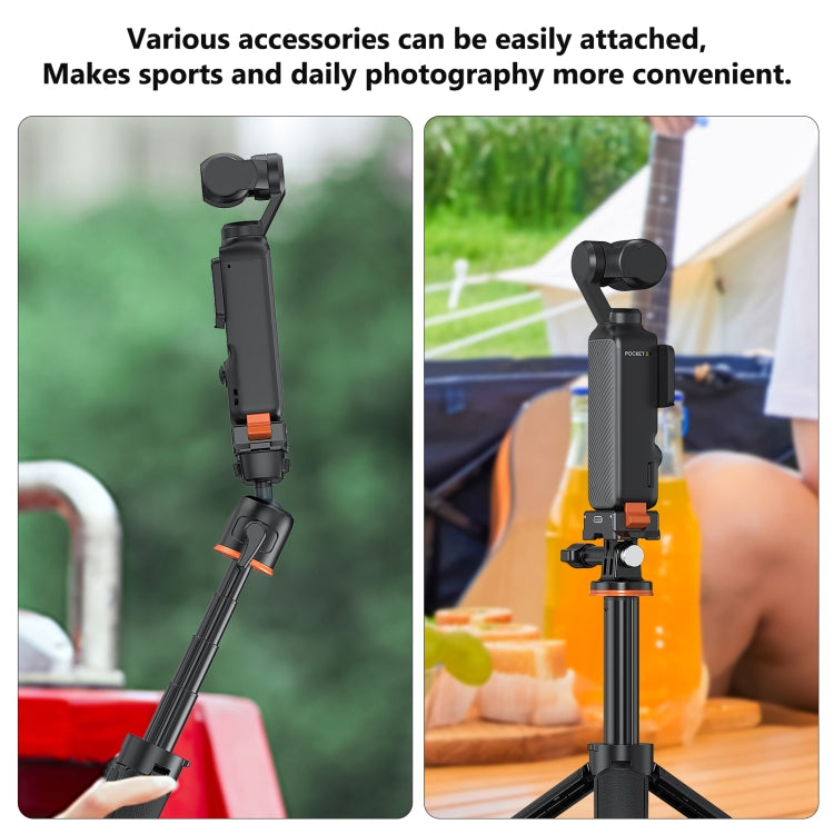 For DJI Osmo Pocket 3 PULUZ Type-C Charging Base Quick Release Mount Adapter