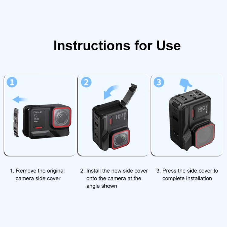 PULUZ ACE / AC Aluminum Alloy Battery Side Interface Cover for Insta360 Ace Pro 2, For Insta360 Ace Pro 2 ACE/AC Port