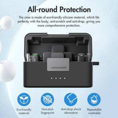 حافظة شحن PULUZ من السيليكون المقاوم للخدش، لـ DJI Mic Mini