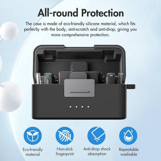 حافظة شحن PULUZ من السيليكون المقاوم للخدش، لـ DJI Mic Mini