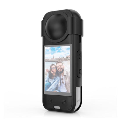 جراب حماية من السيليكون PULUZ مع غطاء للعدسة لكاميرا Insta360 X5، جراب سيليكون مع غطاء للعدسة (أسود)، جراب سيليكون مع غطاء للعدسة (أزرق)، جراب سيليكون مع غطاء للعدسة (أحمر)