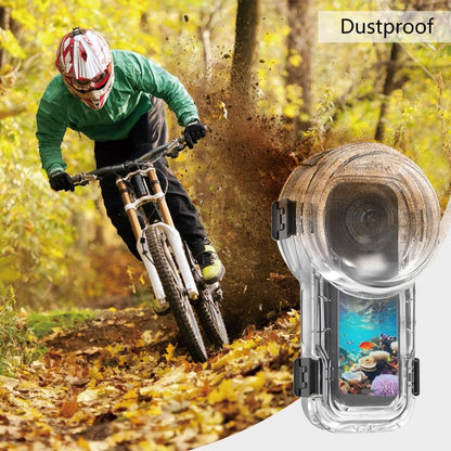 For Insta360 X5 PULUZ Quick Release 60m Waterproof Sealed Diving Case