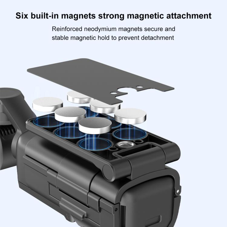 For DJI Osmo Pocket 3 PULUZ Folding Magnetic Mount Base Bracket