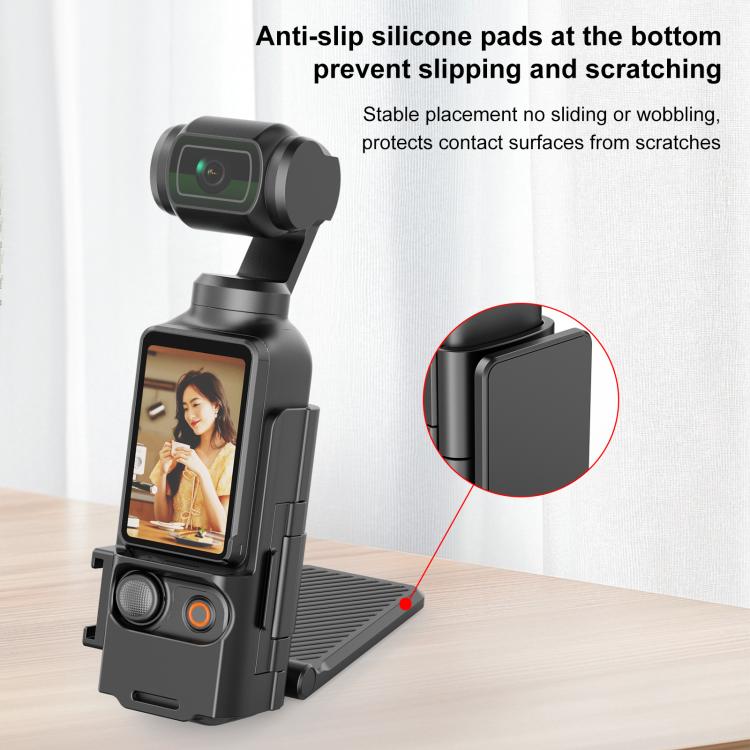 For DJI Osmo Pocket 3 PULUZ Folding Magnetic Mount Base Bracket