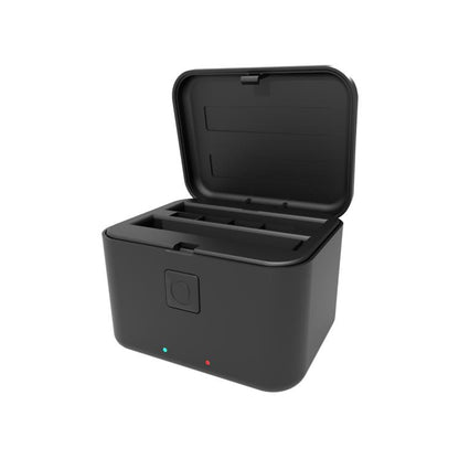 For Insta360 X5 PULUZ Dual-Batteries Charging Box Battery & Memory Card Storage Case