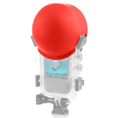 For Insta360 X5 PULUZ Invisible Dive Case Lens Guard Silicone Protective Lens Cap Cover