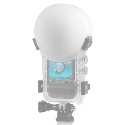 For Insta360 X5 PULUZ Invisible Dive Case Lens Guard Silicone Protective Lens Cap Cover