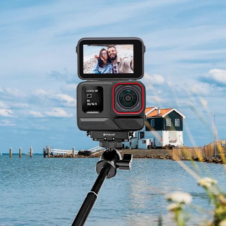 For Insta360 X5 / Ace Pro / Pro 2 PULUZ Aviation Aluminum Quick Release Base Adapter Bracket