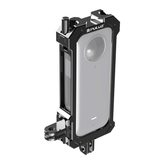 For Insta360 X3 PULUZ Metal Protective Cage Rig Housing Frame with Expand Cold Shoe Base & Tripod Adapter