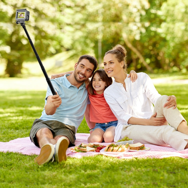 PULUZ 110cm Metal Selfie Stick Monopod with Invisible Adapter Base & Screw for Insta360 One RS / X2 / X3 / X4 / DJI Osmo 360
