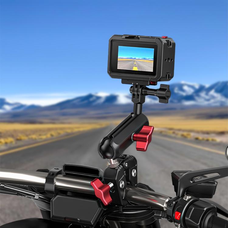 إطار محول توسيع قفص سبائك الألومنيوم الشامل من PULUZ مع غطاء عدسة لـ DJI Osmo Action 5 Pro / 4 / 3