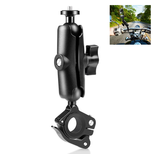 مشبك سريع الفك من PULUZ لدراجة نارية على شكل حرف O، حامل تثبيت ثابت على المقود لكاميرات GoPro وغيرها من كاميرات الحركة، حامل على شكل حرف O
