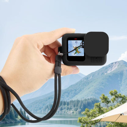 For GoPro HERO13 Black PULUZ Silicone Protective Case Cover with Wrist Strap & Lens Cover