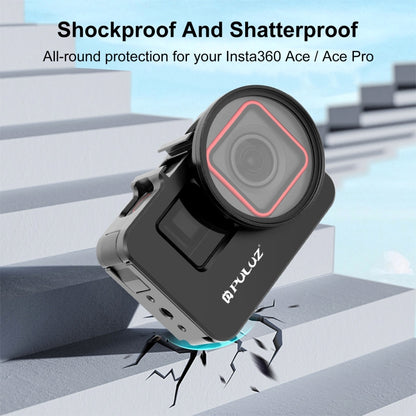 For Insta360 Ace Pro / Ace PULUZ Metal Rabbit Cage Adapter Frame with 52mm UV Filter & Adapter Ring, For Insta360 Ace Metal Cage 1