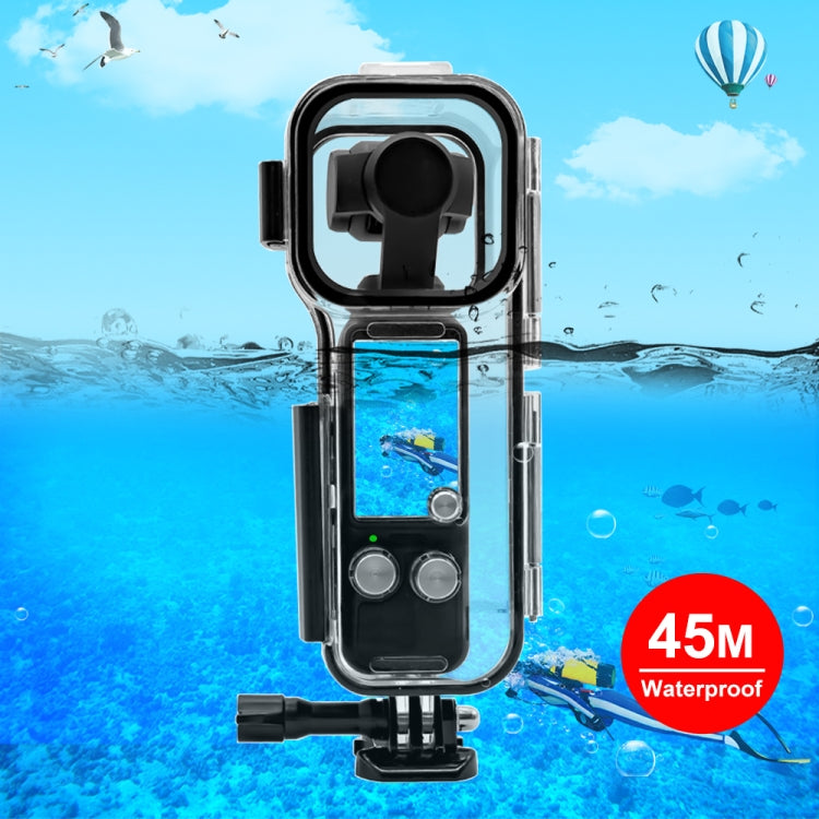 حافظة غوص PULUZ مقاومة للماء لكاميرا DJI Osmo Pocket 3 حتى 45 مترًا، حافظة مقاومة للماء (شفافة)