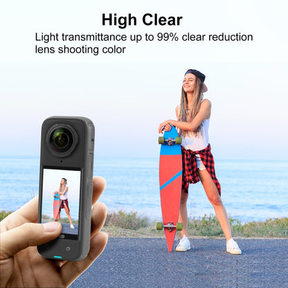 For Insta360 X4 PULUZ 9H 2.5D Curved HD Screen Tempered Glass Film, Screen Film