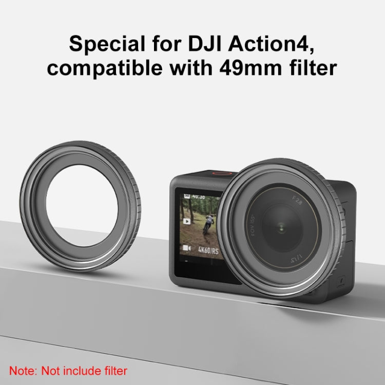 For DJI Action 4 PULUZ Filter Holder Metal Protective Filter Frame, For DJI Action 5 Pro / 4