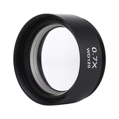 Stereo Microscopes Auxiliary Objective Lens Barlow Lens Magnifier 0.7X WD120