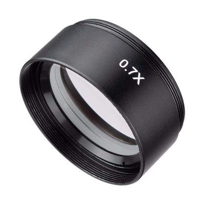 Stereo Microscopes Auxiliary Objective Lens Barlow Lens Magnifier 0.7X WD120