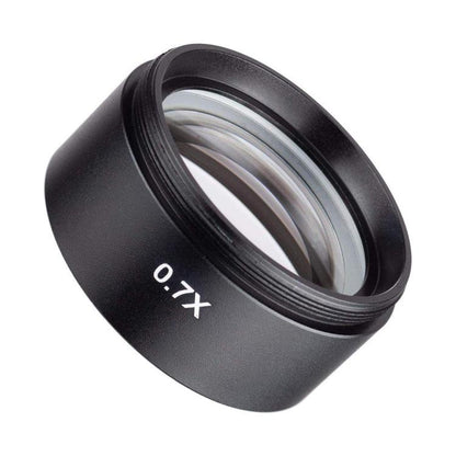 Stereo Microscopes Auxiliary Objective Lens Barlow Lens Magnifier 0.7X WD120