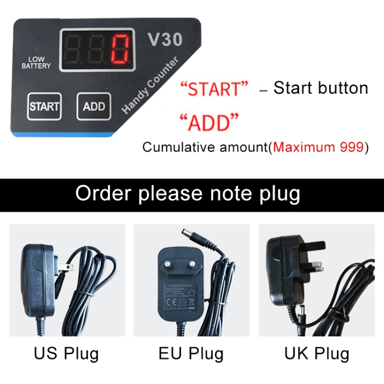 V30 Mini Portable Multi Paper Currency Counting Money Counter, US Plug, US Plug