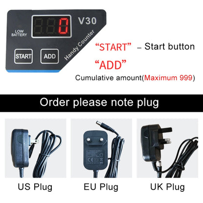 V30 Mini Portable Multi Paper Currency Counting Money Counter, US Plug, US Plug