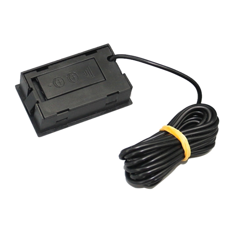 مقياس حرارة رقمي صغير بشاشة LCD للثلاجة والفريزر، مقاس الإدخال 46 مم × 26.6 مم، طول الكابل 1 متر، PT-2