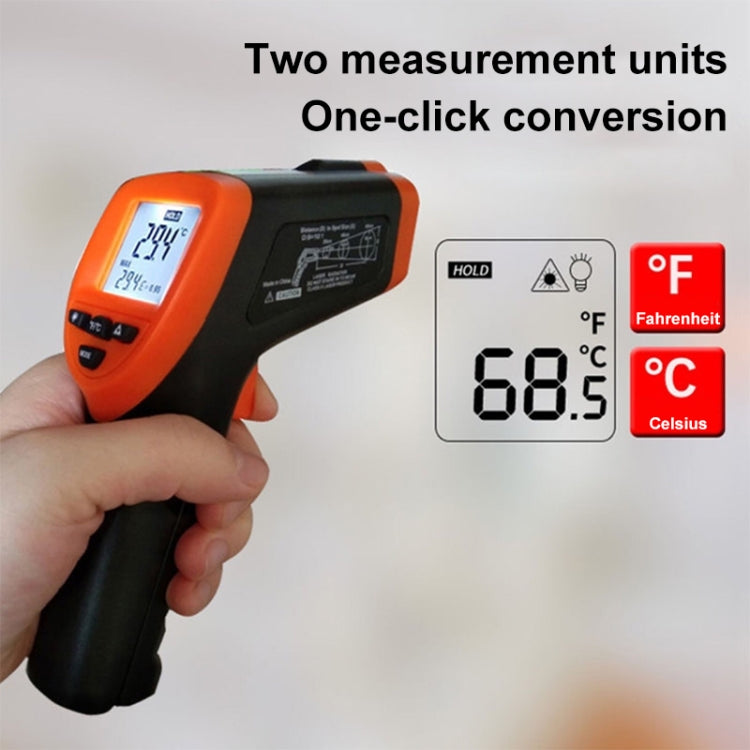 DT-8380 مقياس حرارة بالأشعة تحت الحمراء، نطاق درجة الحرارة: -50 - 550 درجة مئوية، نطاق المسافة: 35 سم، مقياس حرارة بالأشعة تحت الحمراء