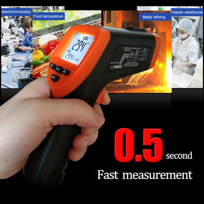 DT-8380 مقياس حرارة بالأشعة تحت الحمراء، نطاق درجة الحرارة: -50 - 550 درجة مئوية، نطاق المسافة: 35 سم، مقياس حرارة بالأشعة تحت الحمراء