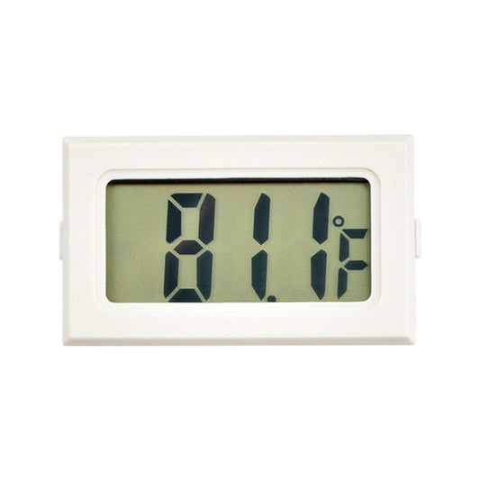 مقياس حرارة رقمي صغير الحجم للأماكن الداخلية بشاشة LCD (عرض فهرنهايت)، أبيض، (عرض فهرنهايت) (أبيض)، (عرض فهرنهايت) (أسود)
