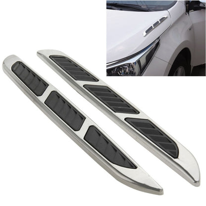 2 PCS Bonnet Air Flow Vent Fender Sticker for Car Decoration, Size: 36.5cm x 3.5cm x 1cm, Size: 36.5cm x 3.5cm x 1cm