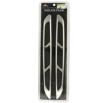 2 PCS Bonnet Air Flow Vent Fender Sticker for Car Decoration, Size: 36.5cm x 3.5cm x 1cm, Size: 36.5cm x 3.5cm x 1cm