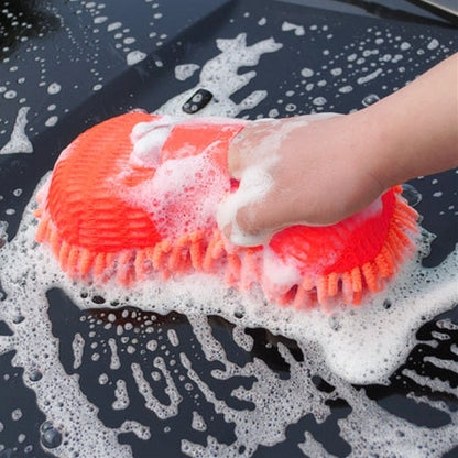 Ultrafine Fiber Chenille Anthozoan Car Washing Gloves Multi-functional Magic Car Brush (Random Color Delivery), Magic Car Brush