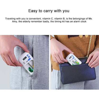 Smart portable Multi-Alarm Timer Pills Reminder Medicine Box