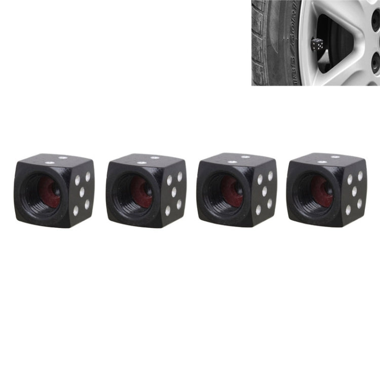 Universal 8mm Dice Style Aluminium Alloy Car Tire Valve Caps, Pack of 4, Dice Style 5, Dice Style  5, Dice Style 4, Dice Style, Dice Shape 5