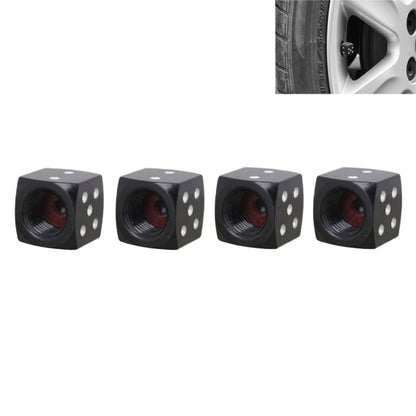Universal 8mm Dice Style Aluminium Alloy Car Tire Valve Caps, Pack of 4, Dice Style 5, Dice Style  5, Dice Style 4, Dice Style, Dice Shape 5