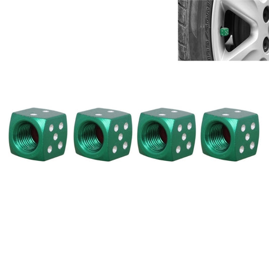 Universal 8mm Dice Style Aluminium Alloy Car Tire Valve Caps, Pack of 4, Dice Style 5, Dice Style  5, Dice Style 4, Dice Style, Dice Shape 5