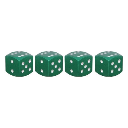 Universal 8mm Dice Style Aluminium Alloy Car Tire Valve Caps, Pack of 4, Dice Style 5, Dice Style  5, Dice Style 4, Dice Style, Dice Shape 5