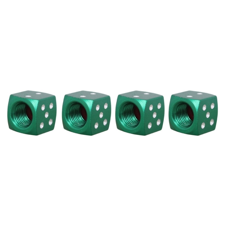 Universal 8mm Dice Style Aluminium Alloy Car Tire Valve Caps, Pack of 4, Dice Style 5, Dice Style  5, Dice Style 4, Dice Style, Dice Shape 5