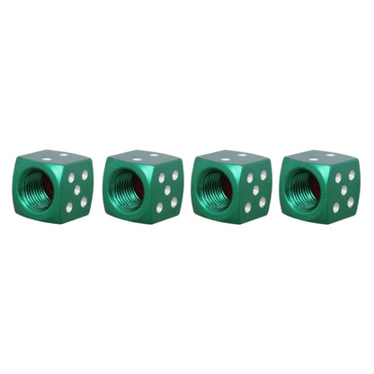 Universal 8mm Dice Style Aluminium Alloy Car Tire Valve Caps, Pack of 4, Dice Style 5, Dice Style  5, Dice Style 4, Dice Style, Dice Shape 5