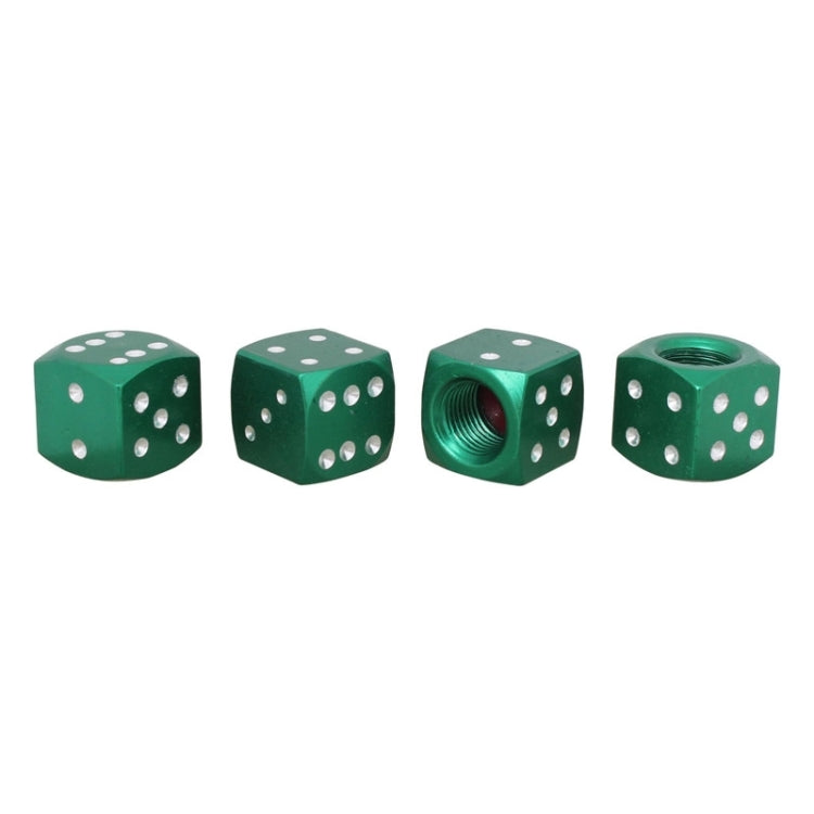 Universal 8mm Dice Style Aluminium Alloy Car Tire Valve Caps, Pack of 4, Dice Style 5, Dice Style  5, Dice Style 4, Dice Style, Dice Shape 5