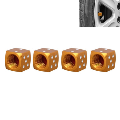 Universal 8mm Dice Style Aluminium Alloy Car Tire Valve Caps, Pack of 4, Dice Style 5, Dice Style  5, Dice Style 4, Dice Style, Dice Shape 5