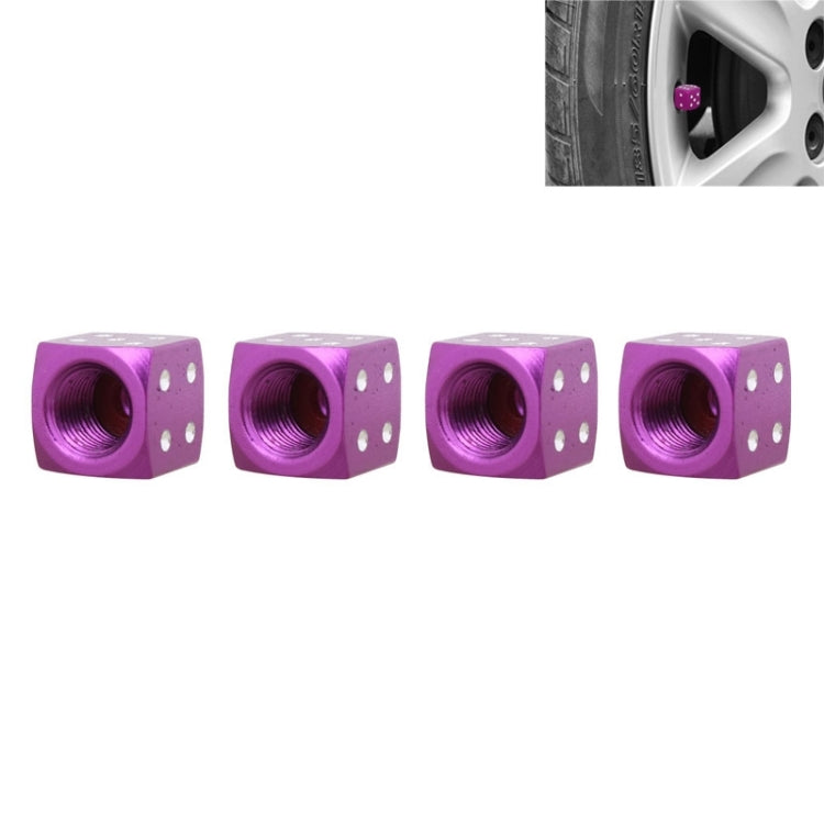 Universal 8mm Dice Style Aluminium Alloy Car Tire Valve Caps, Pack of 4, Dice Style 5, Dice Style  5, Dice Style 4, Dice Style, Dice Shape 5