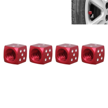 Universal 8mm Dice Style Aluminium Alloy Car Tire Valve Caps, Pack of 4, Dice Style 5, Dice Style  5, Dice Style 4, Dice Style, Dice Shape 5
