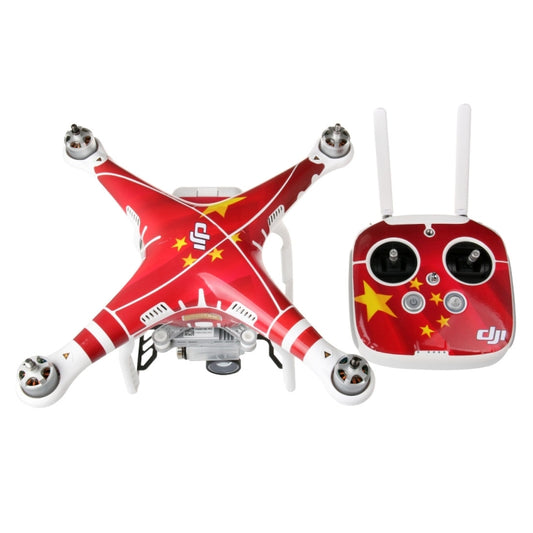 مجموعة ملصقات مقاومة للماء من ألياف الكربون البلاستيكية المقلدة رباعية الأبعاد لطائرة DJI Phantom 3 الرباعية المروحية وجهاز التحكم عن بعد والبطارية