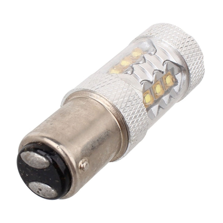 1157/BAY15D 80W 800LM 6500K White Light 16-3535-LEDs Car Brake Light , Constant Current , DC12-24V, 1157  80W